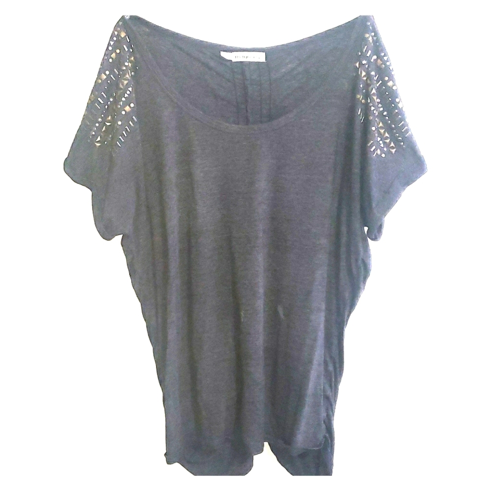 Gray studded t-shirt